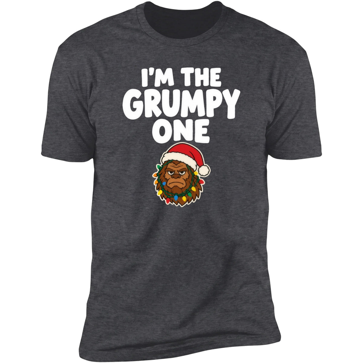 I'm The Grumpy One tee, Dark Heather