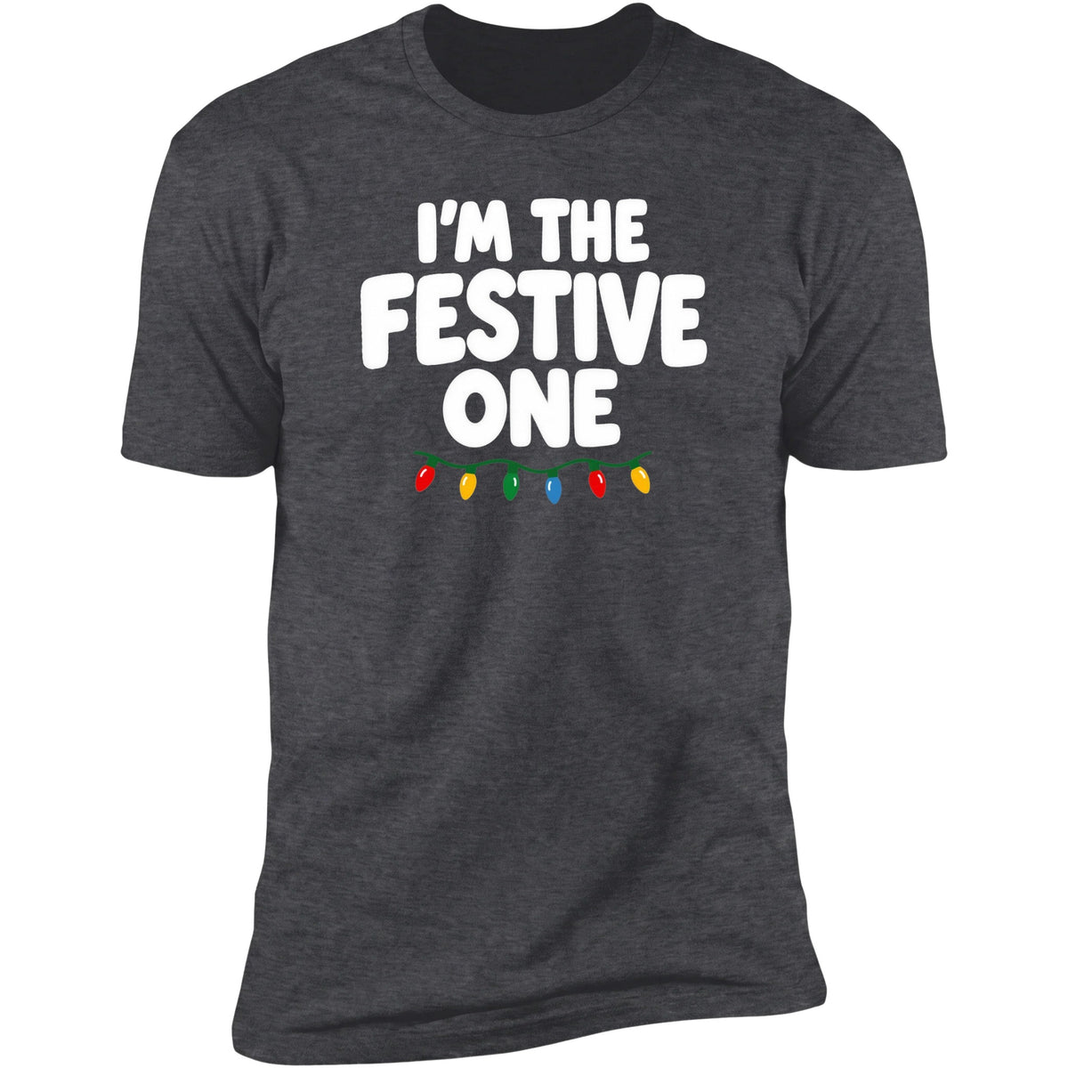 I'm The Festive One tee, Dark Heather