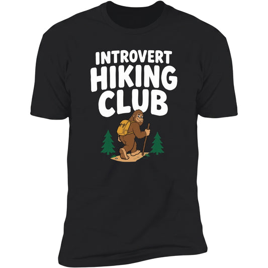 Introvert Hiking Club tee, Black