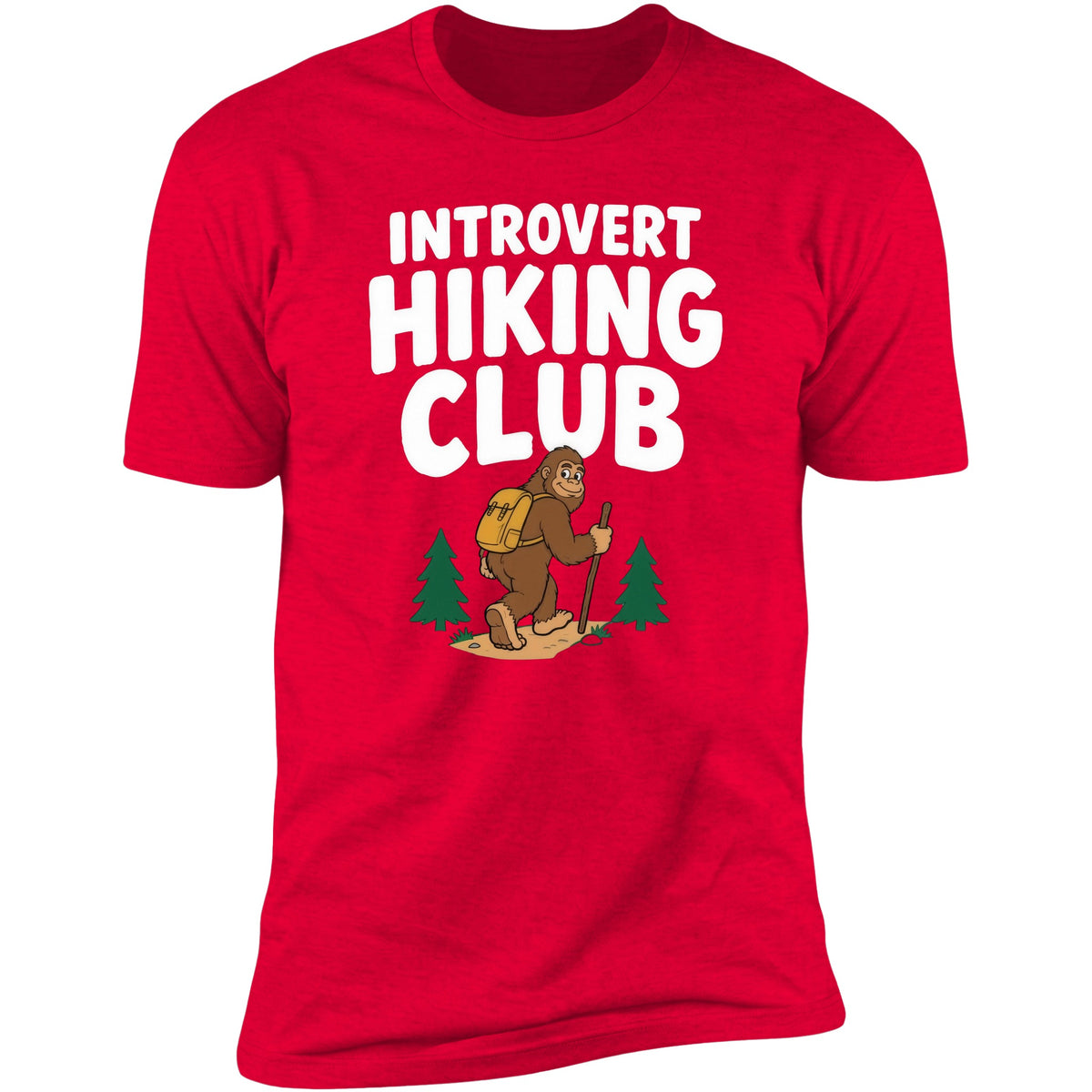 Introvert Hiking Club tee, Red
