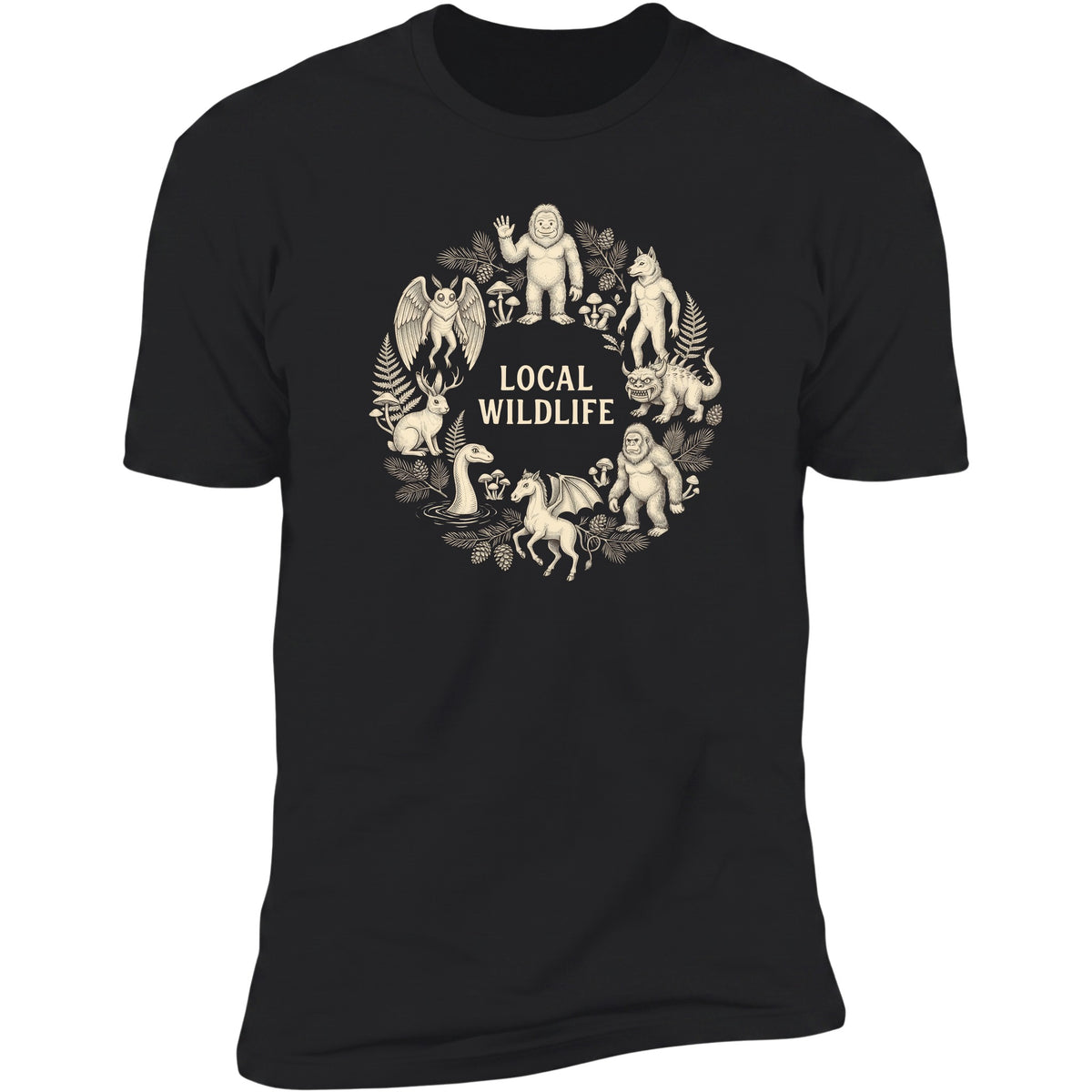Local Wildlife tee, Black
