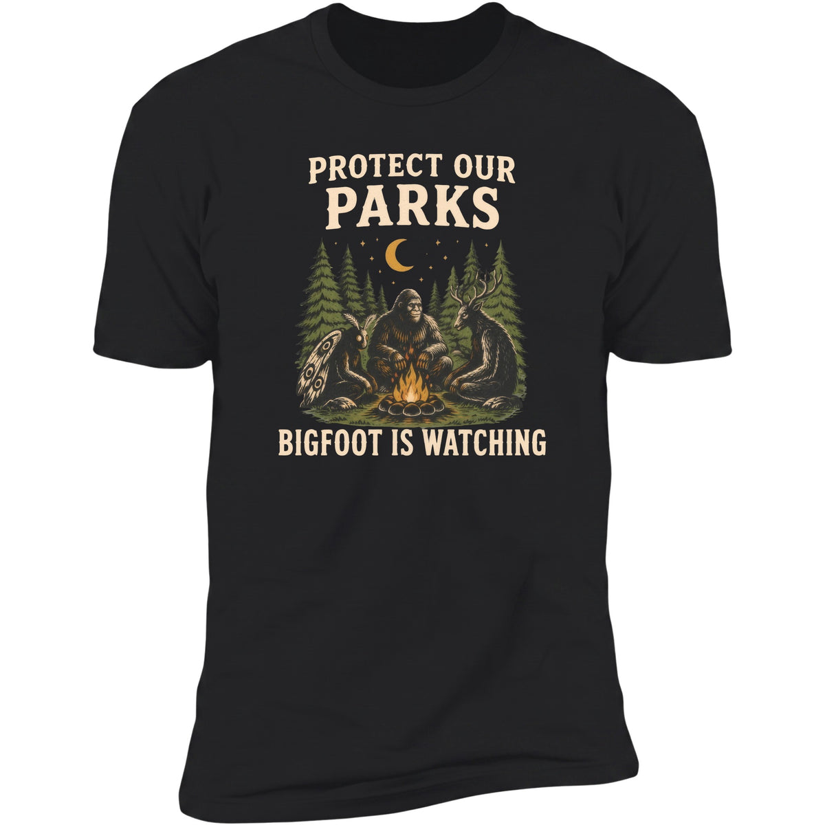 Protect Our Parks Bigfoot Is Watching | Unisex Tee