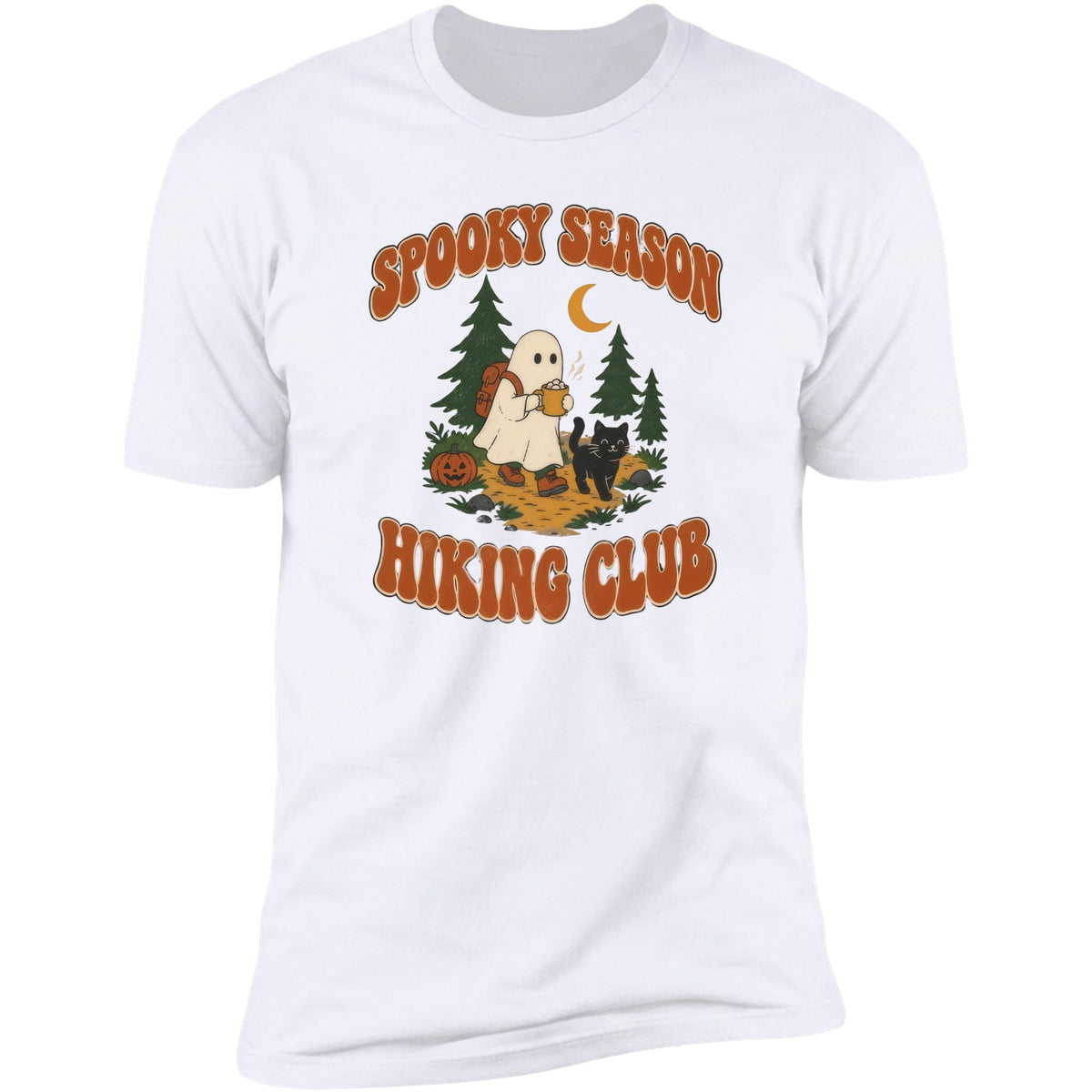 Spooky Season Hiking Club tee in White