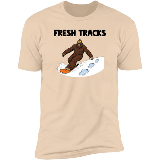 Fresh Tracks tee in Natural