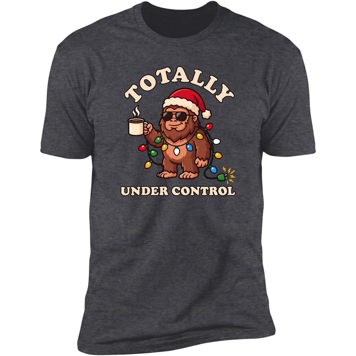 Totally Under Control tee in Dark Heather