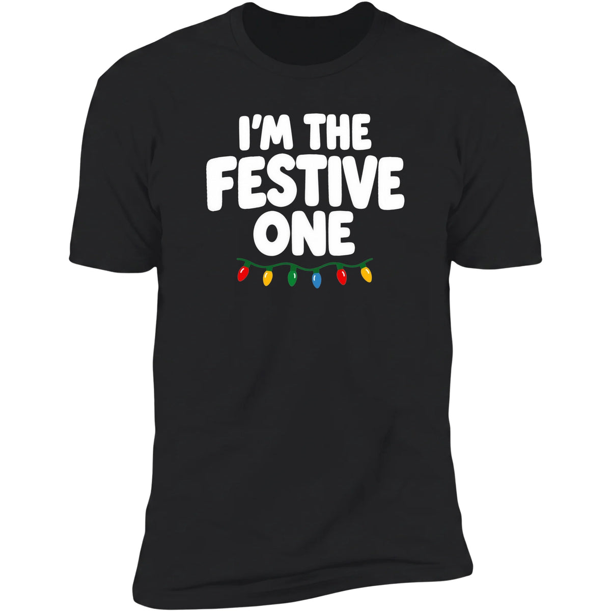 I'm The Festive One tee, Black