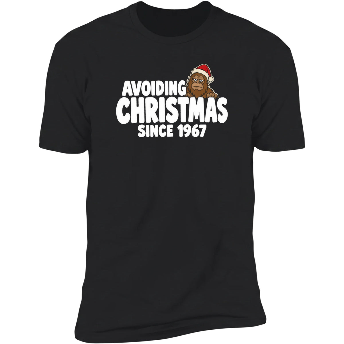 Avoiding Christmas Since 1967 tee, Black