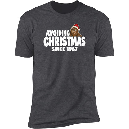 Avoiding Christmas Since 1967 tee, Dark Heather