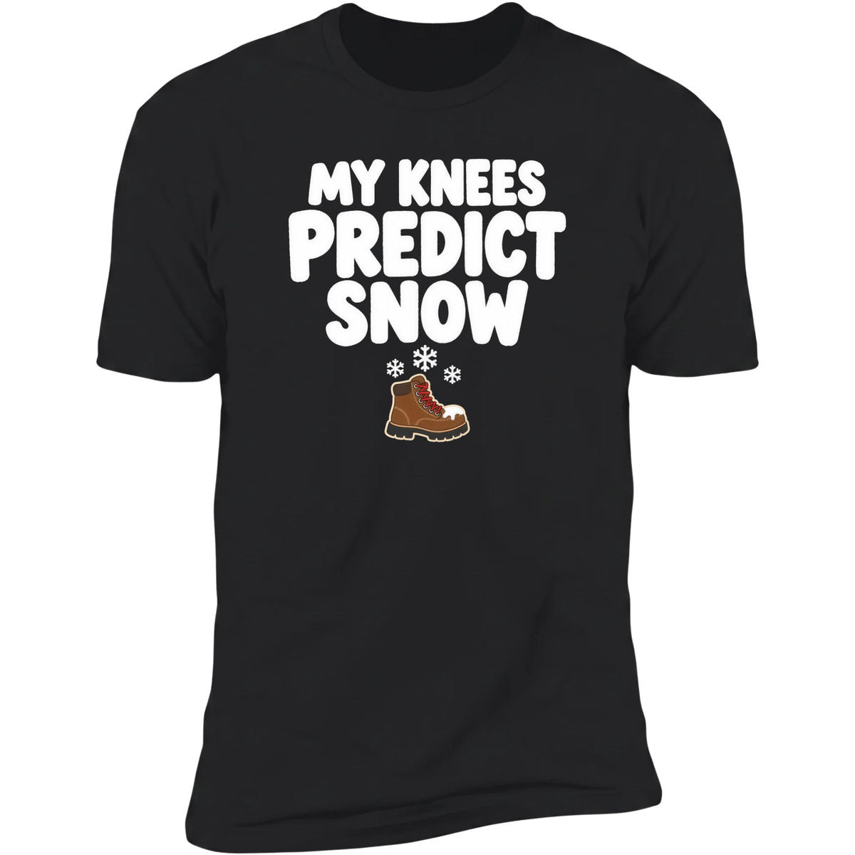 My Knees Predict Snow tee, Black