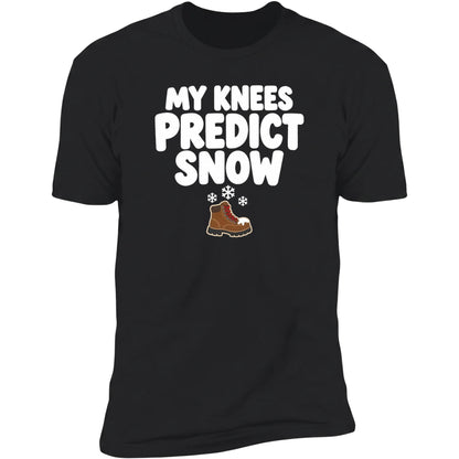 My Knees Predict Snow tee, Black