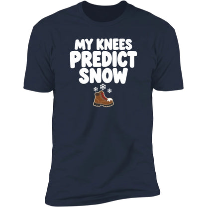My Knees Predict Snow tee, Navy