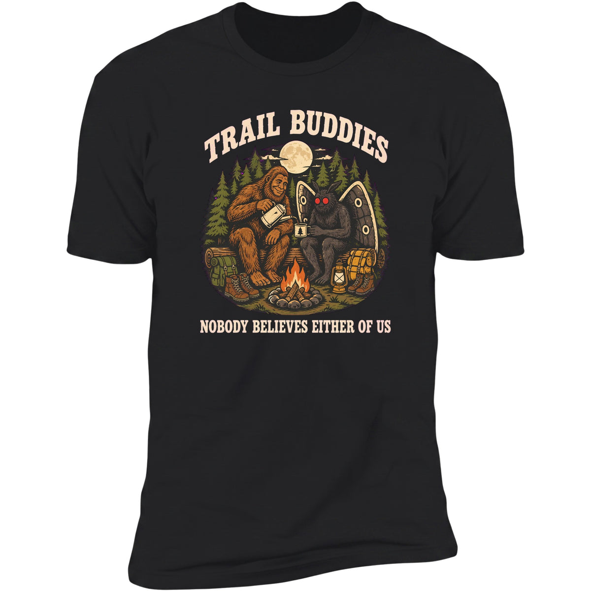 Trail Buddies tee in Black