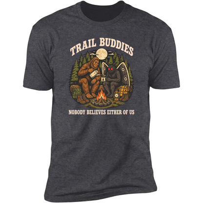 Trail Buddies tee in Dark Heather