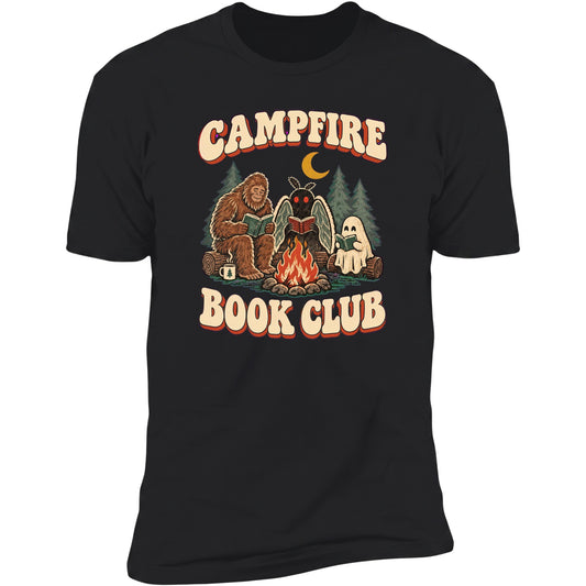 Campfire Book Club tee in Black