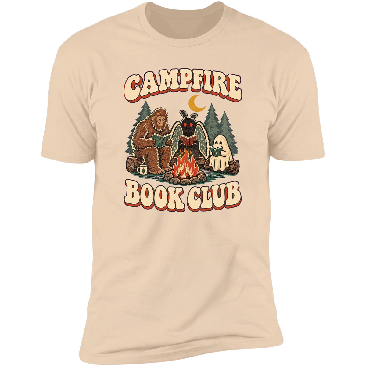 Campfire Book Club tee in Natural
