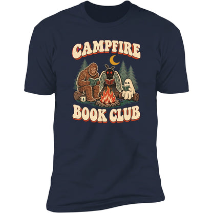 Campfire Book Club tee in Navy