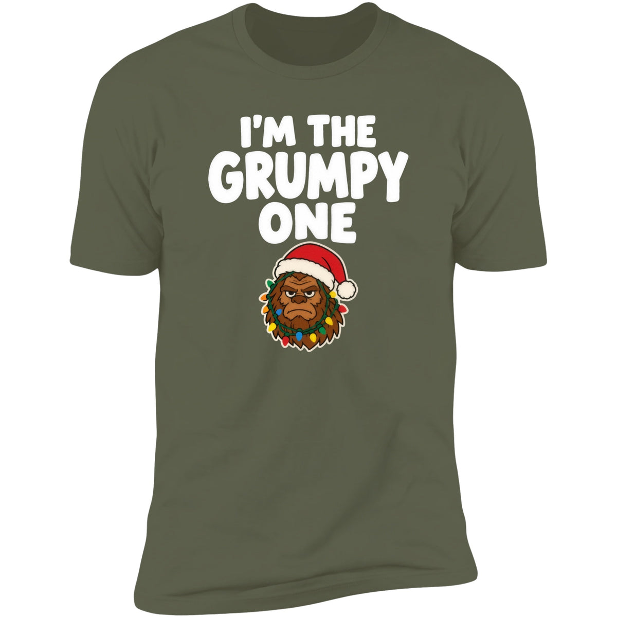 I'm The Grumpy One tee, Military Green