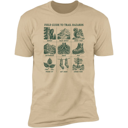 Field Guide To Trail Hazards tee in Sand