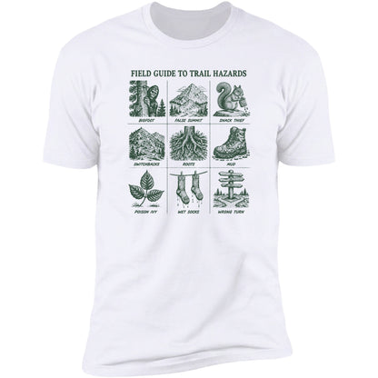 Field Guide To Trail Hazards tee in White