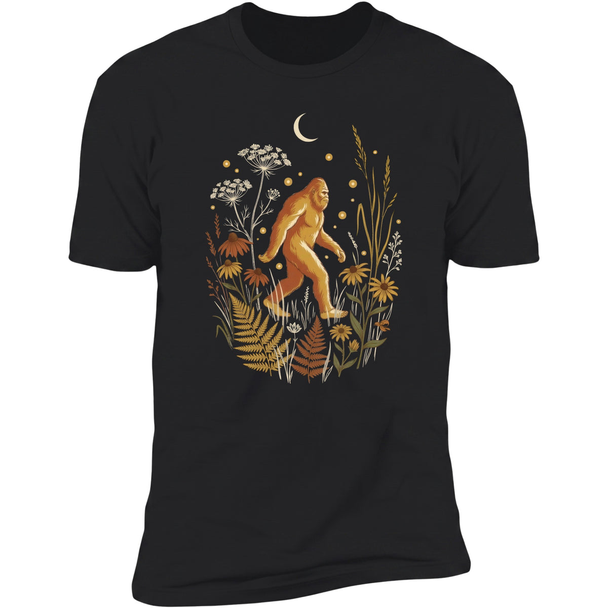 Bigfoot Firefly Meadow tee in Black