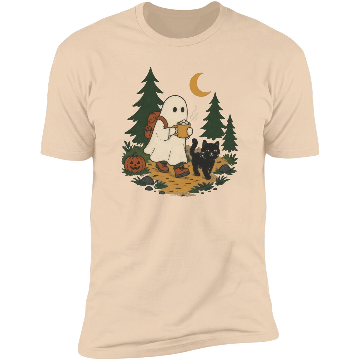 Little Ghost Hiker tee in Natural