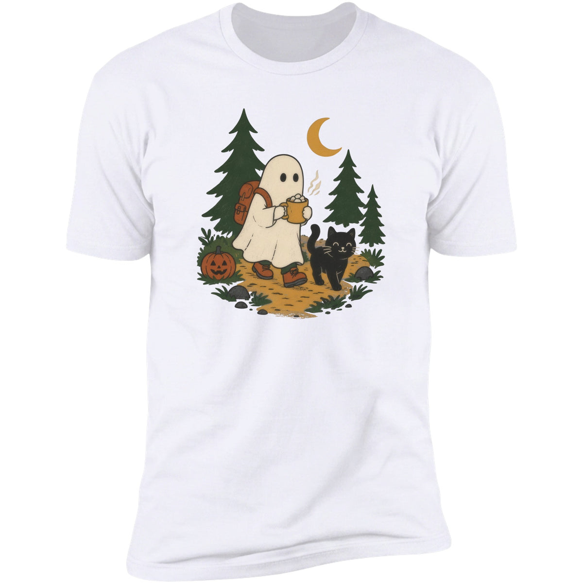 Little Ghost Hiker tee in White