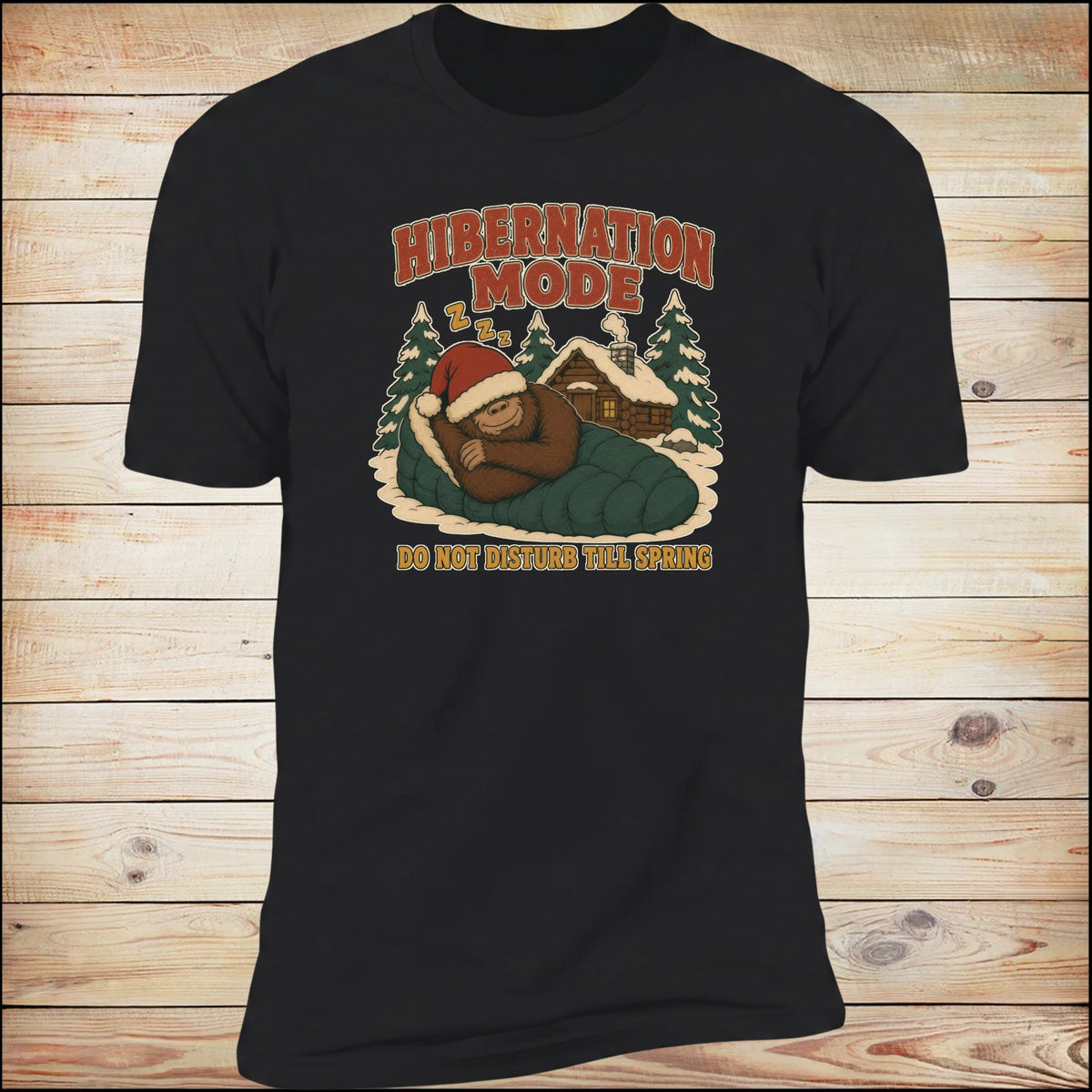 Hibernation Mode, Do Not Disturb Till Spring tee, Black