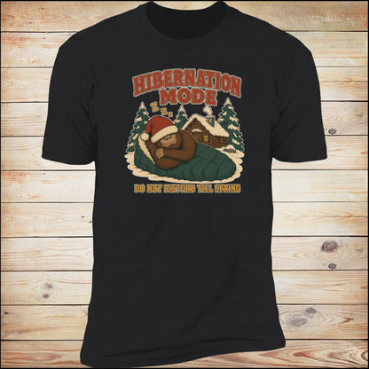 Hibernation Mode, Do Not Disturb Till Spring tee, Black