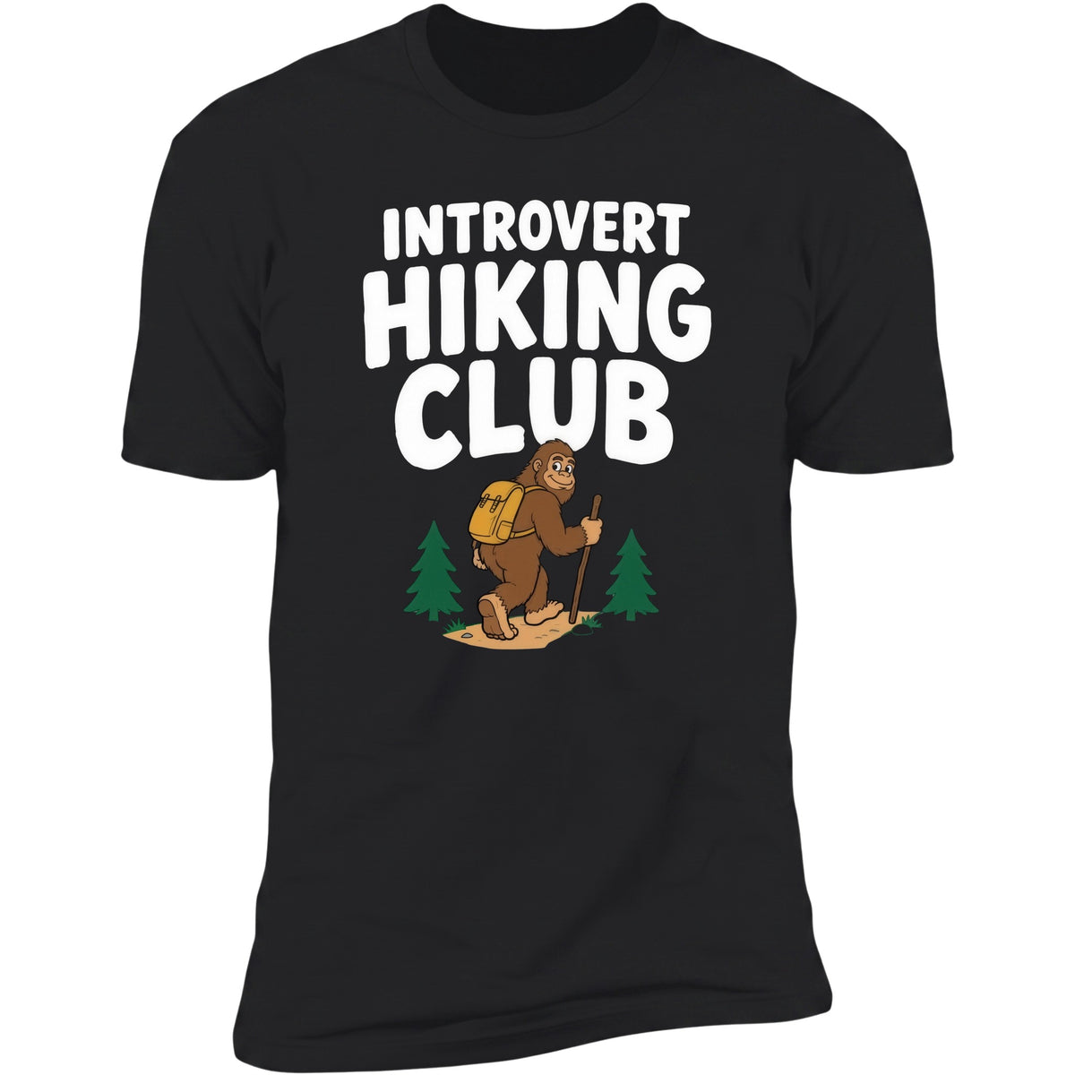 Introvert Hiking Club tee, Black