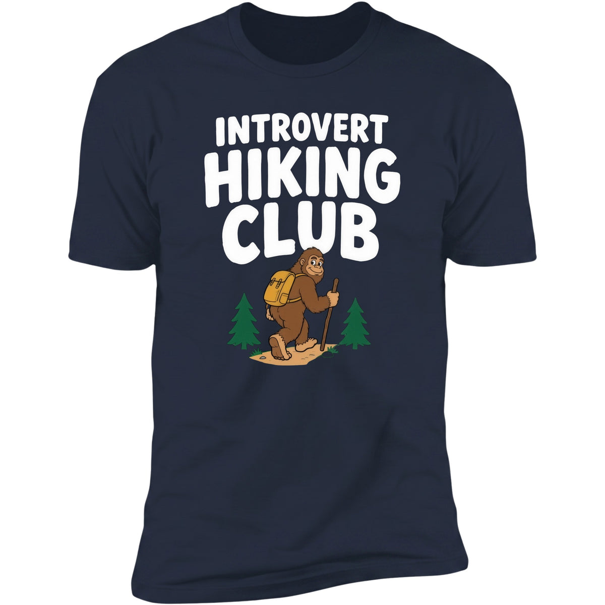Introvert Hiking Club tee, Navy