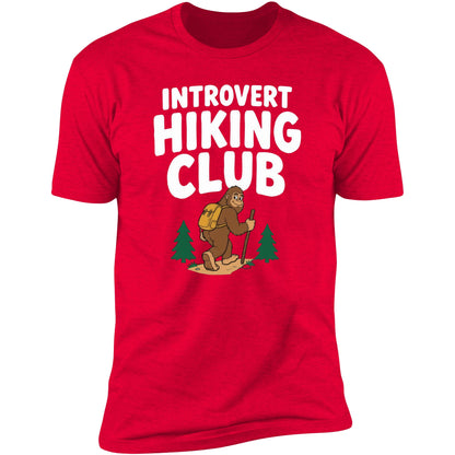 Introvert Hiking Club tee, Red