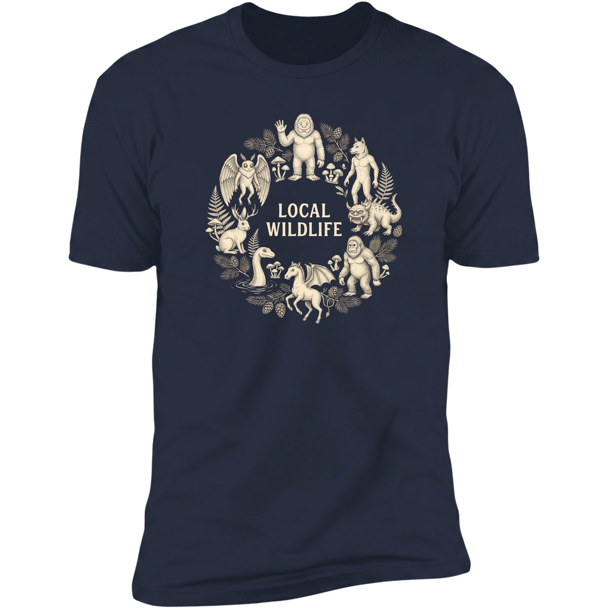 Local Wildlife tee, Navy