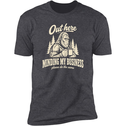 Out Here Minding My Business tee in Dark Heather