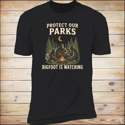 Protect Our Parks Bigfoot Is Watching | Unisex Tee