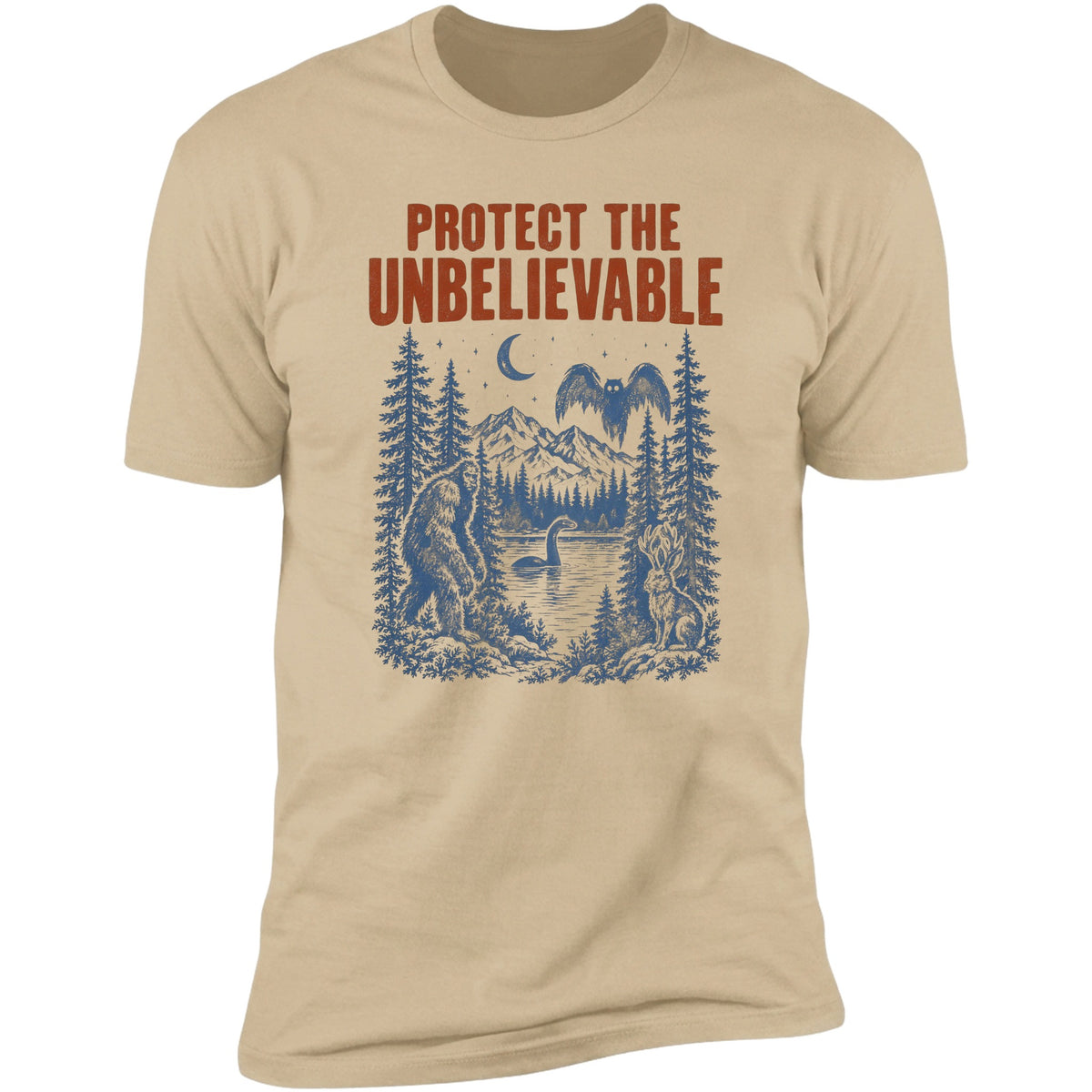 Protect The Unbelievable retro tee, Sand