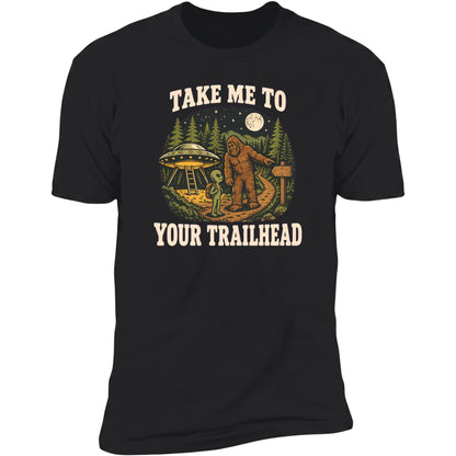 Take Me To Your Trailhead tee in Black