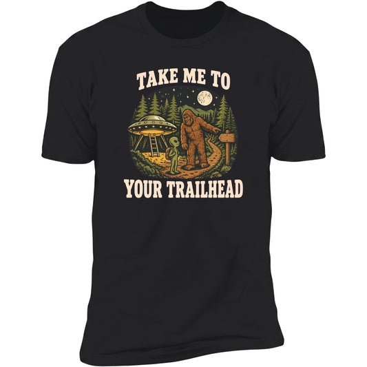 Take Me To Your Trailhead tee in Black