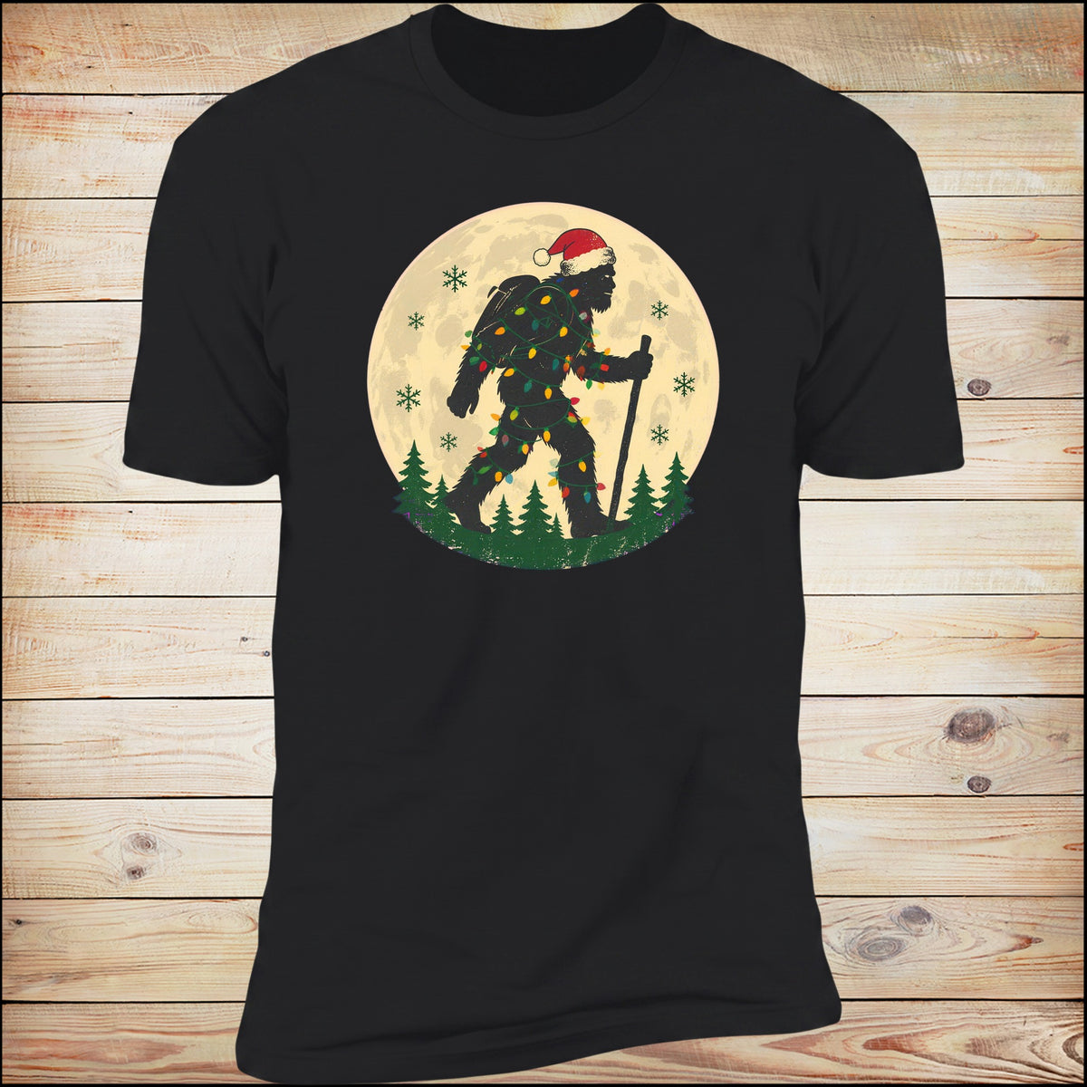 Bigfoot Christmas Lights Hike tee