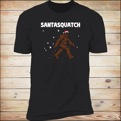 Santasquatch tee in black