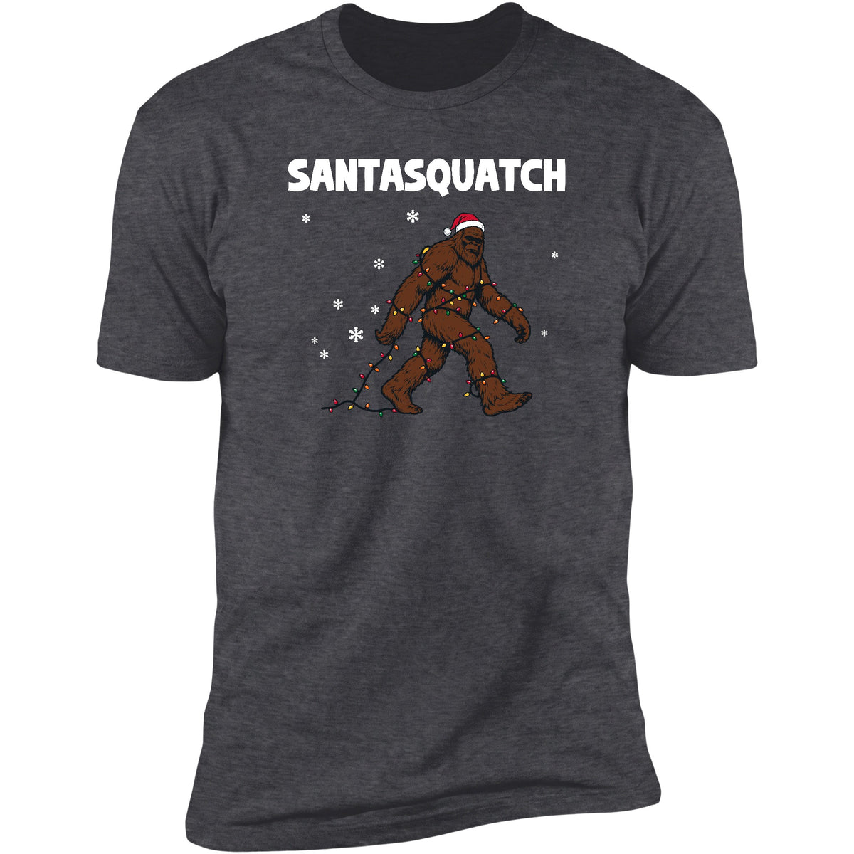 Santasquatch tee in Dark Heather