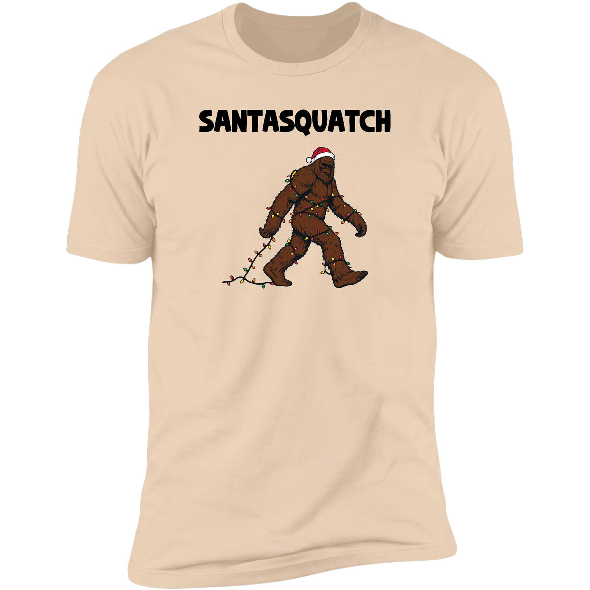 Santasquatch tee in Natural