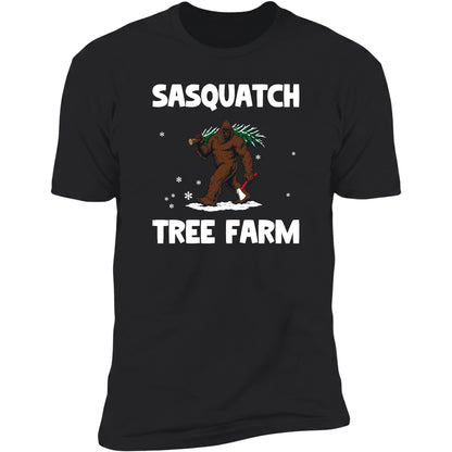 Sasquatch Tree Farm tee in Black