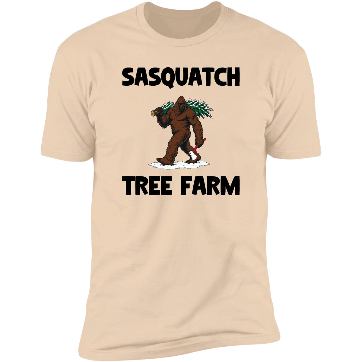 Sasquatch Tree Farm tee in Natural
