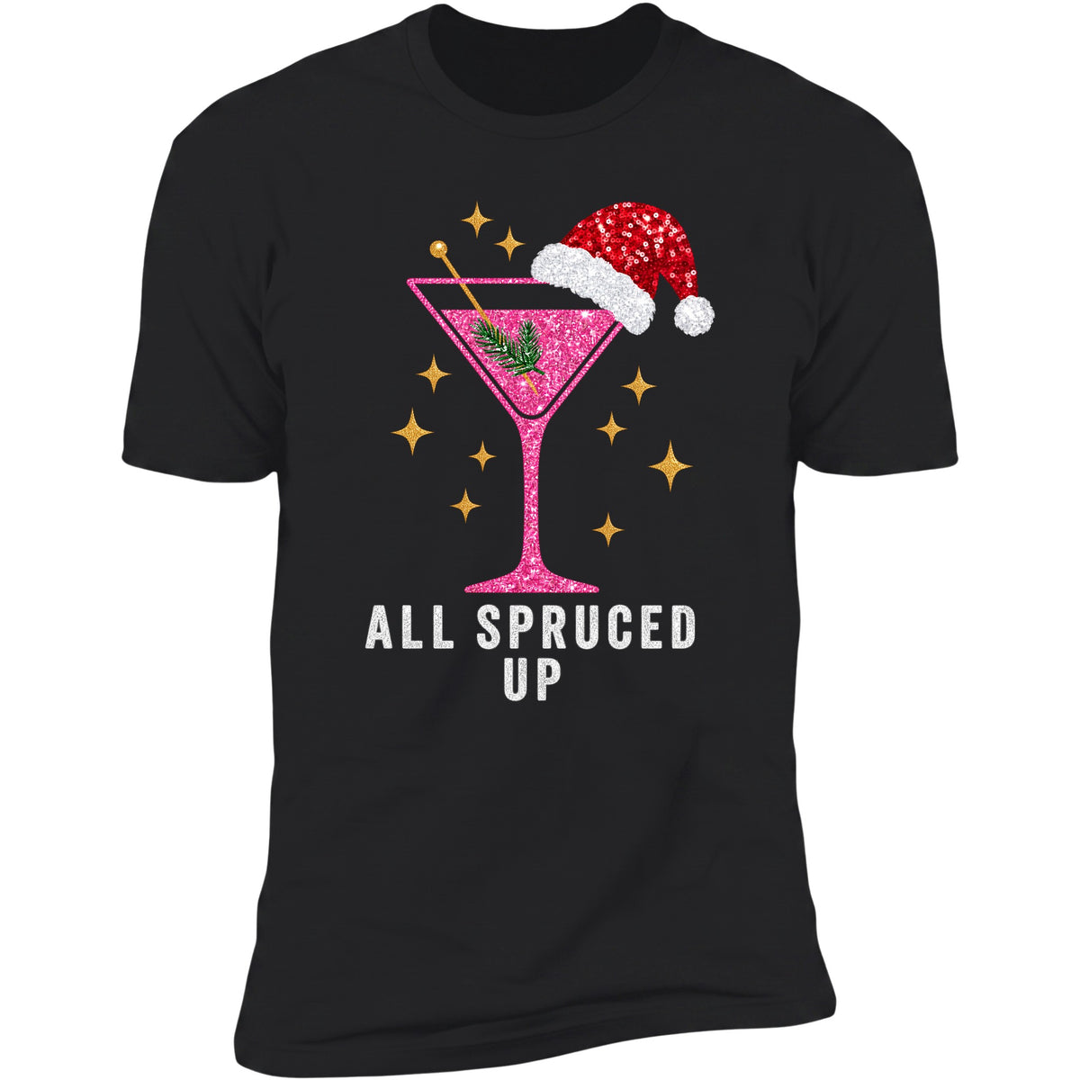 All Spruced Up tee in Black