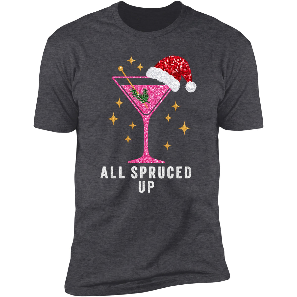 All Spruced Up tee in Dark Heather