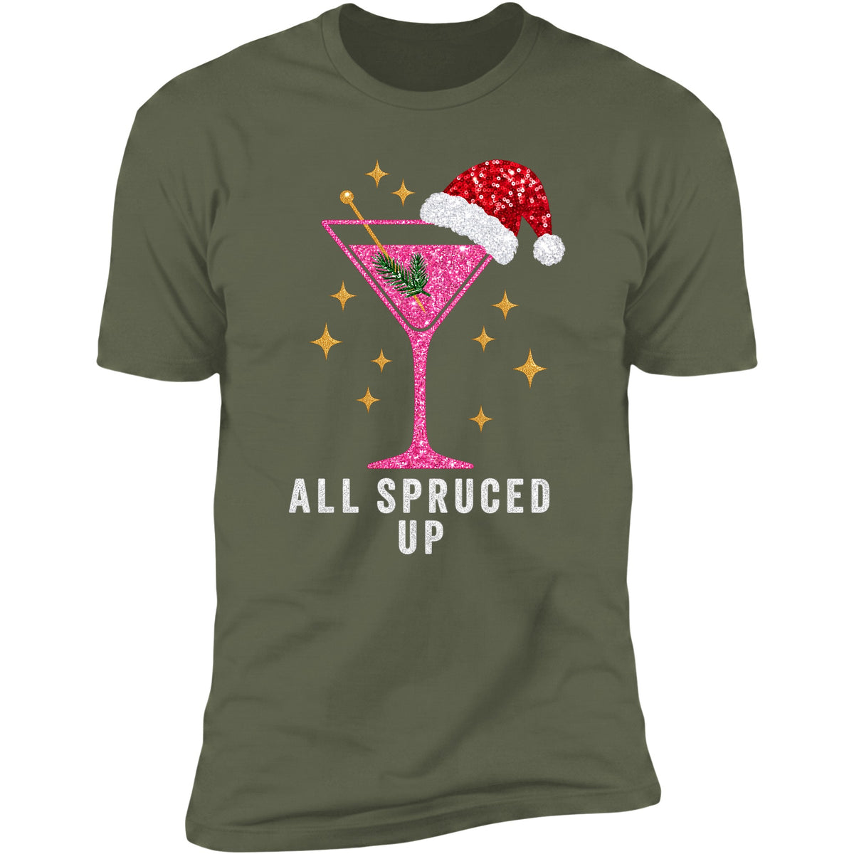 All Spruced Up tee in Military Green