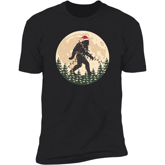 Bigfoot Santa Moon tee in Black