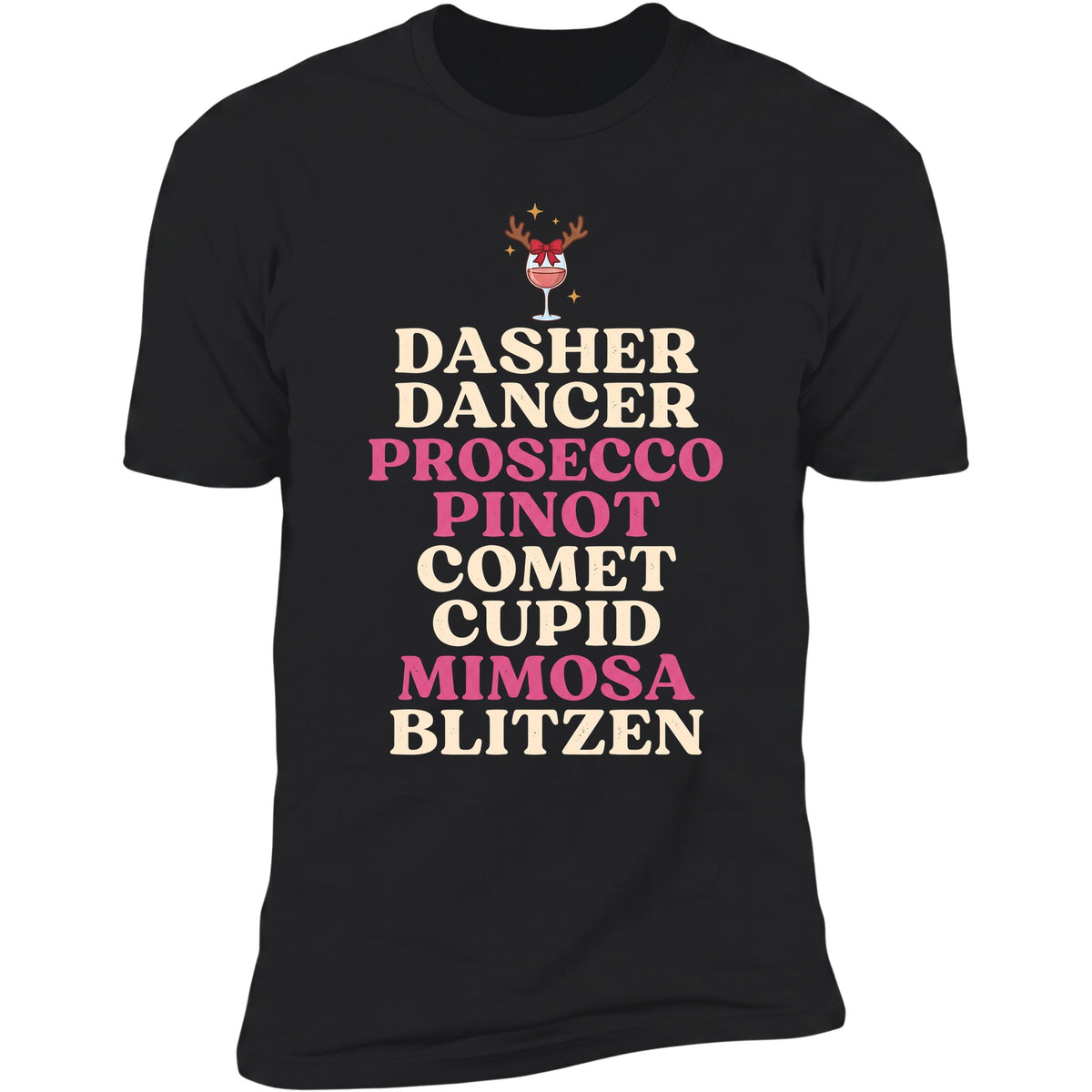 Dasher Dancer Prosecco Pinot tee in Black