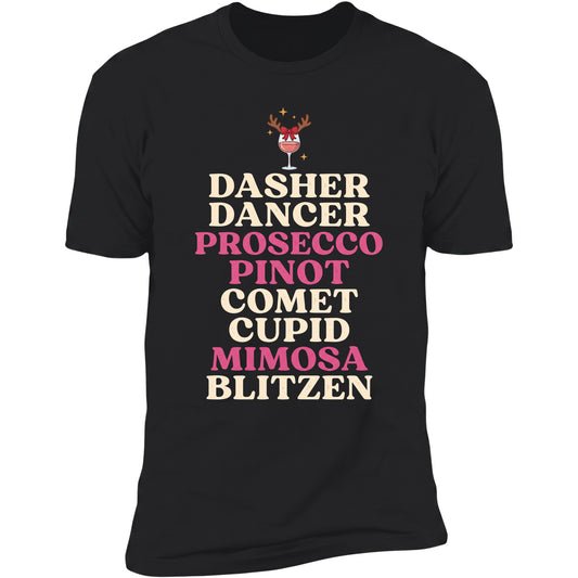 Dasher Dancer Prosecco Pinot tee in Black