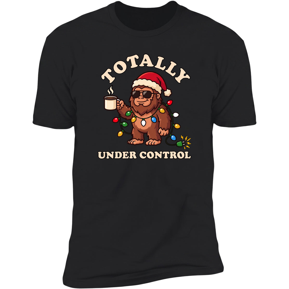Totally Under Control tee in Black